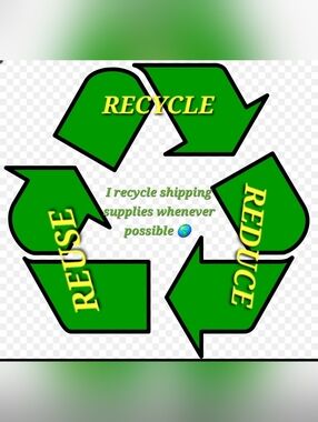 This Closet Recycles Shipping supplies Whenever Possible.